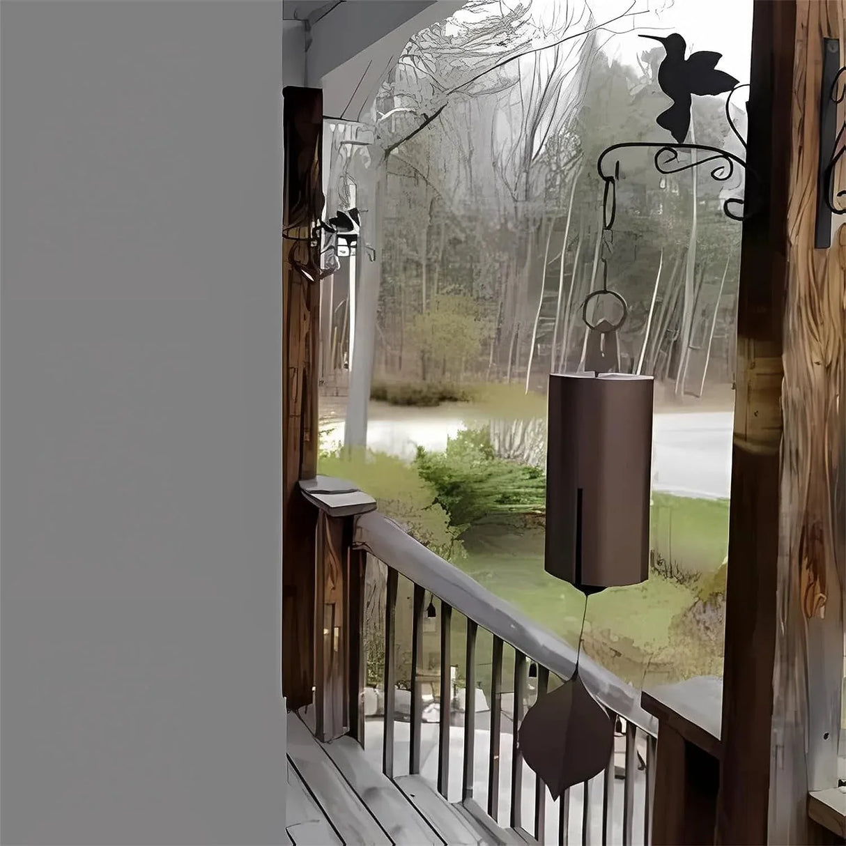 Wind Chimes Outside Deep Resonance Low Tone Serenity Bell Copper Garden Decor for Patio Porch Yard, for Garden Yard and Outdoor Use