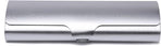 Hard Aluminum Eyeglasses Case Matte Metal Spectacle Box for Sunglasses Storage Silver, Aluminum Construction, Practical Everyday Use