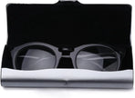 Hard Aluminum Eyeglasses Case Matte Metal Spectacle Box for Sunglasses Storage Silver, Aluminum Construction, Practical Everyday Use