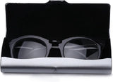 Hard Aluminum Eyeglasses Case Matte Metal Spectacle Box for Sunglasses Storage Silver, Aluminum Construction, Practical Everyday Use - Top-Down View