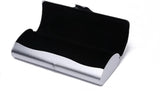 Hard Aluminum Eyeglasses Case Matte Metal Spectacle Box for Sunglasses Storage Silver, Aluminum Construction, Practical Everyday Use - 45-Degree Angle