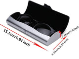 Hard Aluminum Eyeglasses Case Matte Metal Spectacle Box for Sunglasses Storage Silver, Aluminum Construction, Practical Everyday Use