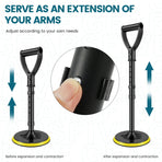 Stand Assist Mobility Aid, Height Adjustable Heavy Duty Metal Floor Standing Support Tool for Elderly, Yellow, Adjustable Design