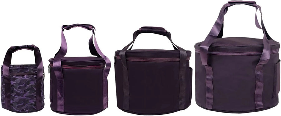 Singing Bowl Carry Bag with Handle, Thickened Padded Travel Case for Yoga Meditation Sound Bowl, Purple, 14, image 3