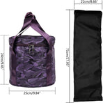 Singing Bowl Carry Bag with Handle, Thickened Padded Travel Case for Yoga Meditation Sound Bowl, Purple, 14, image 6