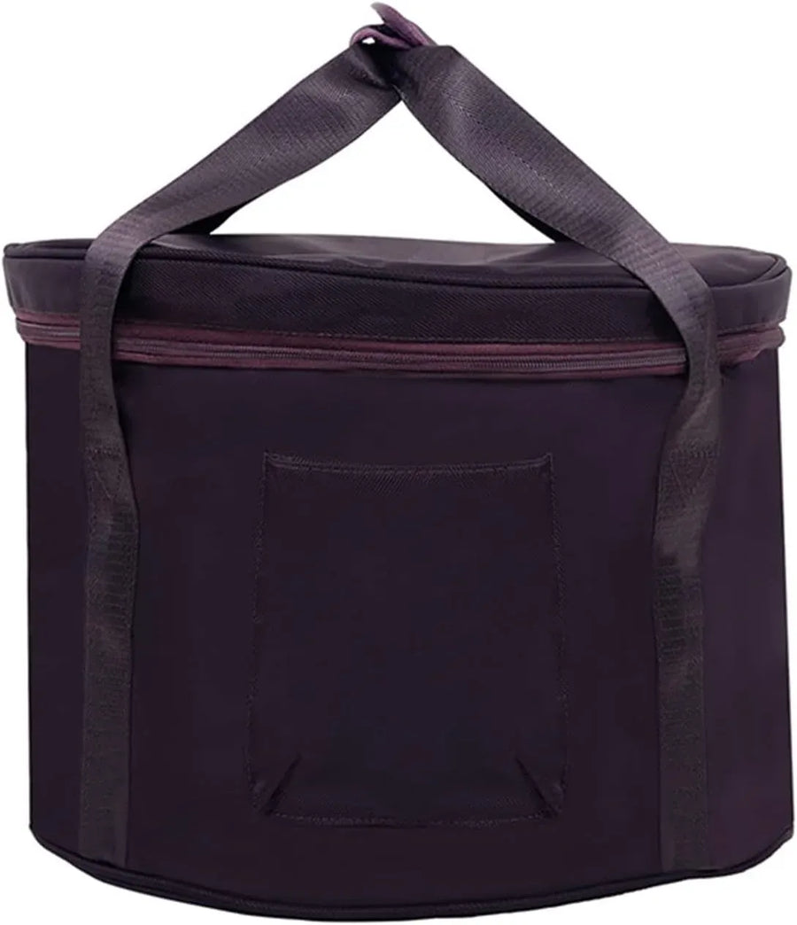 Singing Bowl Carry Bag with Handle, Thickened Padded Travel Case for Yoga Meditation Sound Bowl, Purple, 14, image 7