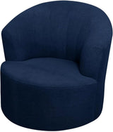 2 Pack Swivel Barrel Chair Slipcover Stretch Soft Washable Furniture Protector for Round Club Accent Chairs in Living Room Navy Blue