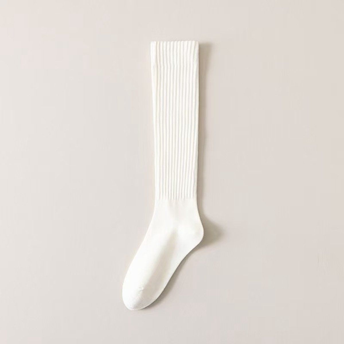 5 Pairs Women's Ribbed Knee High Socks, Solid Color Long Casual Socks for Autumn Winter Outfits, Boots and Daily Wear