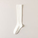 5 Pairs Women's Ribbed Knee High Socks, Solid Color Long Casual Socks for Autumn Winter Outfits, Boots and Daily Wear