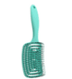 Curved Vented Hair Brushes for Women, Anti Frizz Hair Detangling Brush for Long Thick Curly Hair, Fast Drying Hair Detangler Wet Hair Brush Green