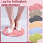 Shower Foot Massager Scrubber, Silicone Bath Massage Cushion Brush Anti-Slip for Lazy Wash Feet, Improves Foot Circulation pink
