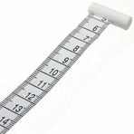Body Measuring Tape, 60 Inch Retractable Measuring Tape for Body: Waist, Hip, Bust, Arms, and More (White) White
