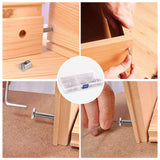 Plated Screws and Screws Replacement Parts Furniture Socket Head Screws for Furniture Cots Beds Crib Nut Assortment Sets for Bed Frame,Furniture,Chairs and Cabinets One Size Gold - Rear View
