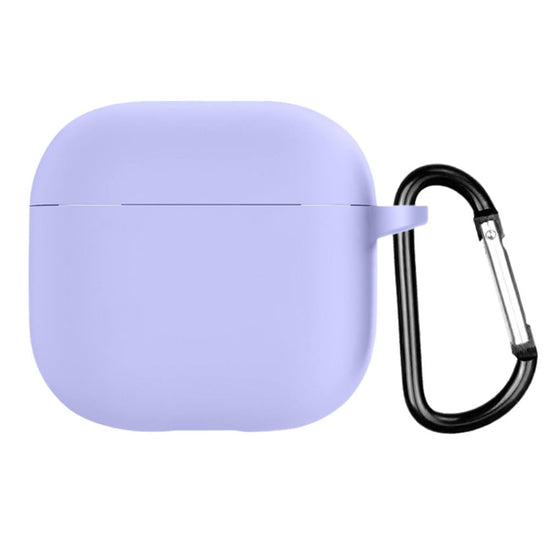 Pink for Apple Airpods 4 2024 model earphone cover silicone cover anti-fall and dustproof charging case case purple