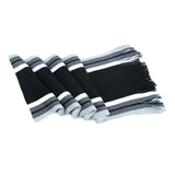 Men's Winter Scarf - Classic Striped Tassel Edge Soft Warm Scarf, Woolen Yarn Knitted Scarf Beige