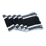 Men's Winter Scarf - Classic Striped Tassel Edge Soft Warm Scarf, Woolen Yarn Knitted Scarf Coffee