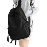 Unisex Lightweight Water-Resistant Backpack Black