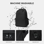 Unisex Lightweight Water-Resistant Backpack Black