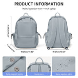 Unisex Lightweight Water-Resistant Backpack, Black Blue