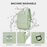 Unisex Lightweight Water-Resistant Backpack, Black Light Green