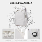 Unisex Lightweight Water-Resistant Backpack, Black White