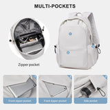 Unisex Lightweight Water-Resistant Backpack, Black White
