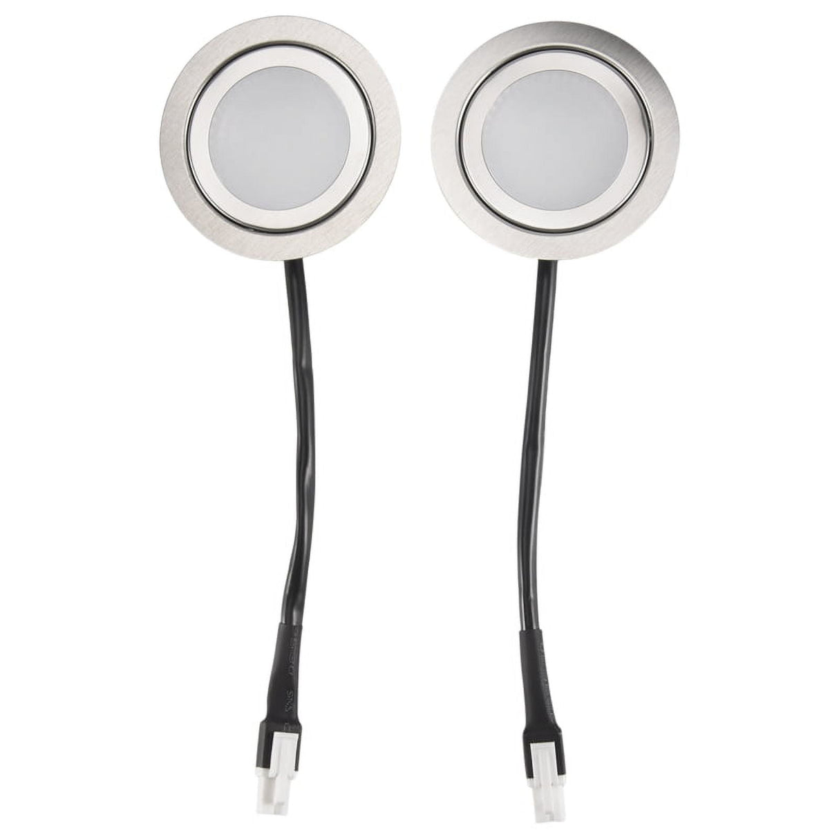 2pcs Range Hood Light Bulbs, Stainless Steel Range Hood LED Light Replacement Recessed Kitchen Range Hood Light
