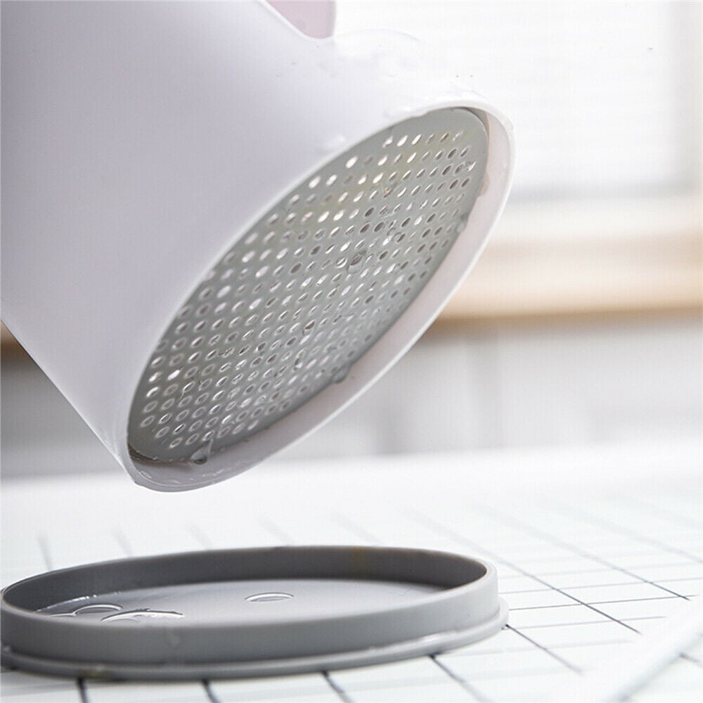 Toothbrush Holders Toothpaste Stand Bathroom Organizer Cup Kitchen Cutlery Rack Vanity Countertop Makeup Brush Pen Storage White Round