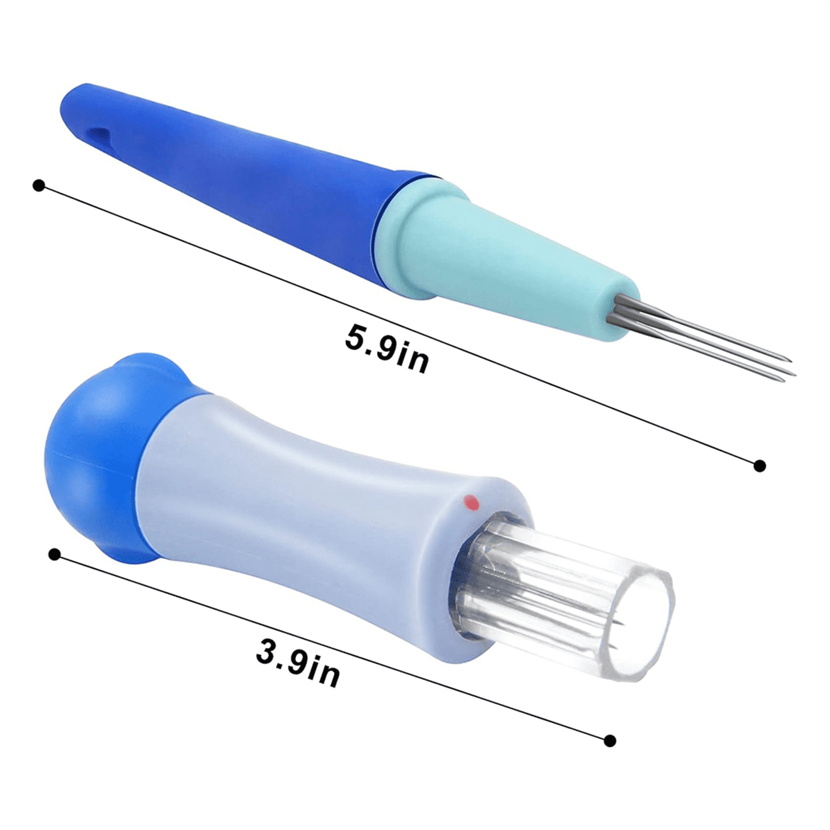 2 Pack Needle Felting Tools,Pen Style Tool with 3 Needles and Punch