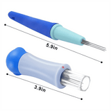 2 Pack Needle Felting Tools,Pen Style Tool with 3 Needles and Punch