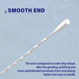 Bar Spoon Cocktail Mixing Stirrers for Drink, Stainless Steel 12 Inches Long Handle, Silver 4 Pieces - 45-Degree Angle