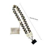 Phone Strap with Zipper Pouch,Crossbody Adjustable Chain Lanyard with PU Leather Wallet for All Phones Light Green