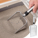 Blarkrus Cat Litter Scooper Metal-Scoop Sifter Dp Shovel Cleaner N Toilet-Scooper - Top-Down View