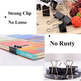 Extra Large Binder Clips Jumbo Binder Clips Big Metal Paper Clamps - Rear View