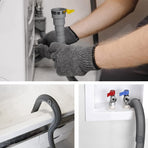 Drain Hose Extension Set Universal Washing Machine 10Ft, Include Bracket Connector and Clamps Hoses