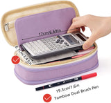 Big Capacity Pencil Pen Case Large Storage Pencil Bag Pouch Organizer (Purple) Purple
