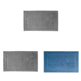 2PCS White Cotton Classic Rug Bath Mats Absorbent Cotton Hotel Spa Shower Bathtub Mats [Not A Bathroom Rug] Machine Washable Shower Bathroom Floor Towel A 2PCS & C 1PCS
