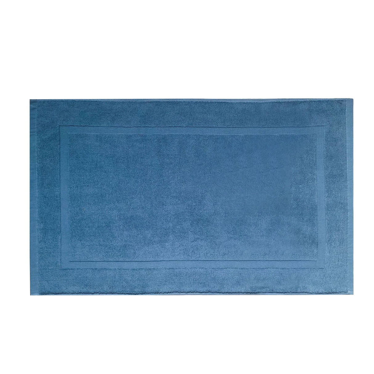 2PCS White Cotton Classic Rug Bath Mats Absorbent Cotton Hotel Spa Shower Bathtub Mats [Not A Bathroom Rug] Machine Washable Shower Bathroom Floor Towel C