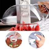 Mesh Food Covers Microwave Cover Dome Tent Bakery Dessert Microwave Splatter Guard Picnic Food Net Food Cover Home Food Protective Cover Home Food Cover Display Cover Cake,9.05in*9.05in 23x9.5cm Silver