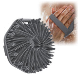 The Sud Bud Silicone Body Scrubber - Exfoliating for Sensitive Skin, Shower Use, Hanging Design, Durable Massage Brush,##grey/1 pc #grey - Front View