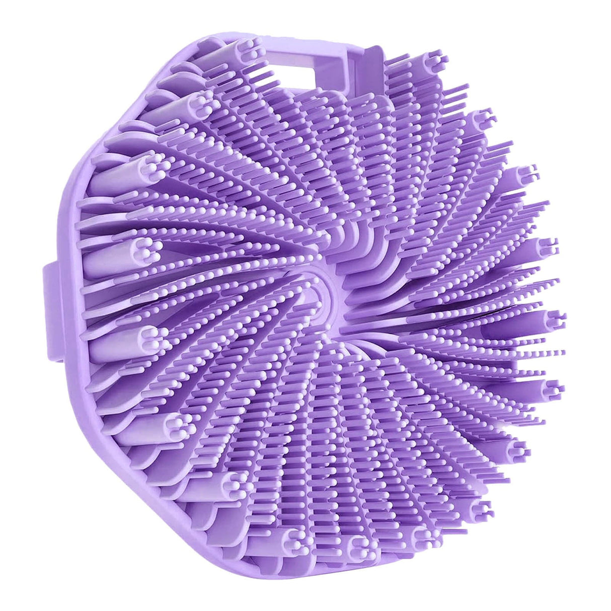 The Sud Bud Silicone Body Scrubber - Exfoliating for Sensitive Skin, Shower Use, Hanging Design, Durable Massage Brush,##grey/1 pc #purple