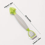 Green Stainless Steel 3-in-1 Citrus Zester & Juicer – Multi-Functional Lemon Grater, Peeler & Juicing Tool with Soft Grip Handle for Oranges, Limes & Grapefruit