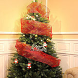 Clearance 4 Rolls Poly Burlap Deco Mesh 10 Inch Wide Decorative Ribbon Wrapping Home Door Wreath Decoration DIY Crafts Making