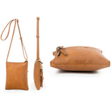 Small Crossbody Purses for Women Multi Pocket Travel Bag Over The Shoulder with Extra Long Strap - Beige Brown