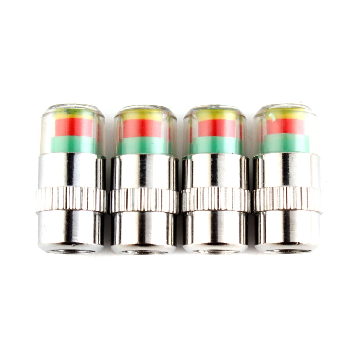 4pcs Car Tire Pressure Monitor Gauge Valve Stem Caps Sensor Indicator 3 Color Eye Alert