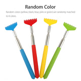 Retractable Telescoping Back Scratchers Stainless Steel with Non Slip Handle Extends 27 Inches Assorted Colors 4-pack Blue,Yellow,Red,Green
