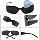 Small Holes Pinhole Glasses Anti-fatigue Eye Exercise Correction Glasses for Sports - Close-Up Angle