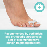 Toe Separators with 2 Loops - Pack of 4 Soft Gel Bunion Correctors - White