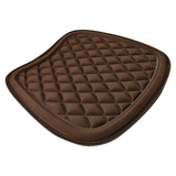 Car Seat Cushion, Driver Seat Cushion with Comfort Memory Foam & Non-Slip Rubber Bottom, Car Seat Pad Works with 95% of Vehicles and Office Chair or Home 44x48cm/17.32x18.9 inches Coffee