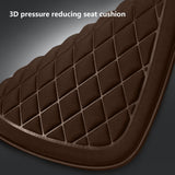 Car Seat Cushion, Driver Seat Cushion with Comfort Memory Foam & Non-Slip Rubber Bottom, Car Seat Pad Works with 95% of Vehicles and Office Chair or Home 44x48cm/17.32x18.9 inches Coffee